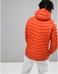Оранжевая дутая куртка с капюшоном Frost Peak performance