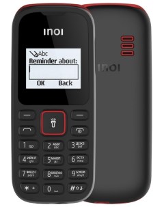 Мобильный телефон 99 1 44 160x128 TFT Spreadtrum SC6531E 32Mb 2 Sim 600mAh micro USB черный Inoi