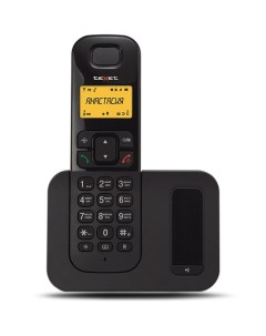 Радиотелефон TX D6605A DECT АОН черный Texet