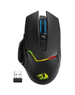 Мышь Mirage Pro черный оптическая 8000dpi беспроводная USB Redragon