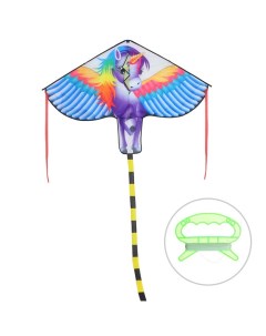 Воздушный змей Единорог с леской Funny toys