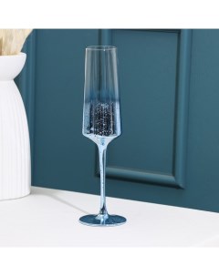 Бокал для шампанского Мерцание 190 мл цвет синий Magistro