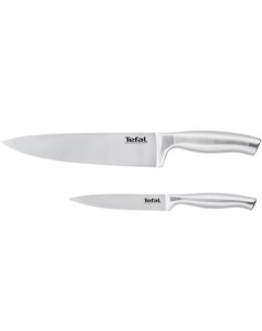 Набор кухонных ножей из нержавеющей стали 2 предмета серебристый Tefal