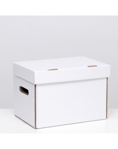 Коробка для хранения А4 белая 32 5 x 23 5 x 23 5 2 шт Русэкспресс