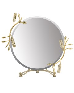 Настольное зеркало Oliva Branch Айвори Мраморное золото Bogacho