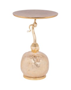 Столик декоративный Жемчужный гранат Айвори Мраморное золото Bogacho