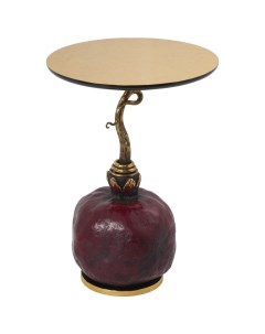 Столик декоративный Рубиновый гранат Амбер Золото Bogacho