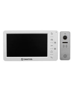 Комплект видеодомофона Amelie SD белый и iPanel 2 Metal Tantos