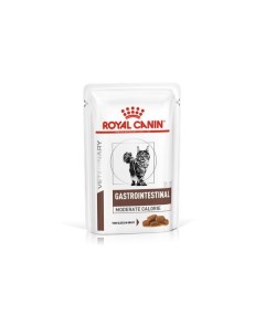 Влажный корм для кошек Gastrointestinal Moderate Calorie мясо 12шт по 85г Royal canin