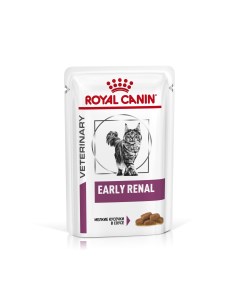 Влажный корм для кошек Veterinary Early Renal мясо в соусе 12шт по 85г Royal canin
