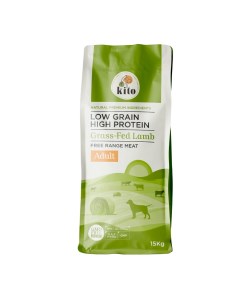 Сухой корм для собак Adult Dog Food Grass Fed Lamb с ягненком 15 кг Kito