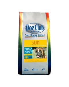 Сухой корм для собак Sun на рыбной основе 12кг Dog club