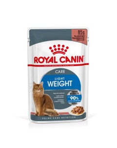 Влажный корм для кошек Light Weight Care низкокалорийный в соусе 12шт по 85г Royal canin