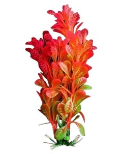Искусственное растение аквариумное зелено розовый 3х13 см 5 шт Пижон