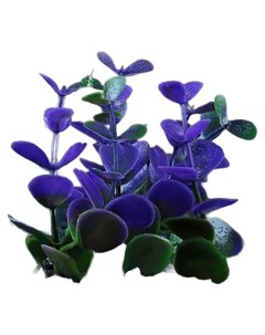 Искусственное растение аквариумное фиолетовый 10 см 2 шт Пижон