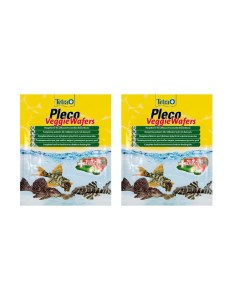 Корм пластинки для донных рыб Pleco Veggie Wafers с цукини 2 шт по 15 г Tetra