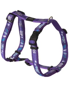 Шлейка для собак M нейлон пластик фиолетовый Rogz