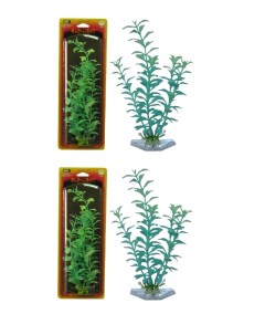 Растение для аквариума Blooming Ludwigia сине зеленое светящееся 2 шт по 18 см Penn plax