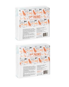 Пеленки для собак впитывающие 60х60 см 5 шт 2 уп Napkins