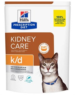 Сухой корм для кошек Prescription Diet k d Здоровье почек с тунцом 1 5 кг Hill`s