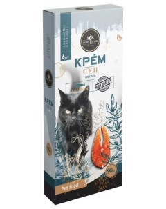 Лакомство для кошек лосось крем суп 6шт по 90г Secret for pets