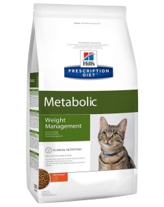 Сухой корм для кошек Prescription Diet Metabolic Контроль веса с курицей 1 5 кг Hill`s
