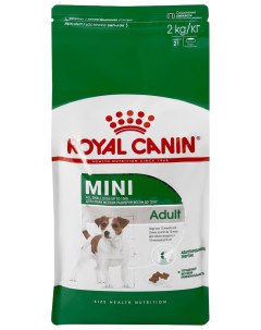 Сухой корм для собак Mini Adult для взрослых собак мелких размеров 2 кг Royal canin