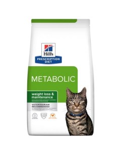 Сухой корм для кошек PD Metabolic для контроля веса курица 2шт по 250г Hill`s