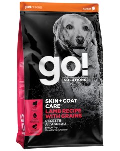 Сухой корм для собак Skin Coat Care с мясом ягненка и злаками 11 34 кг Go! solutions