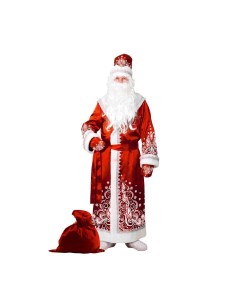 Костюм карнавальный Дед Мороз размер 54 56 Batik