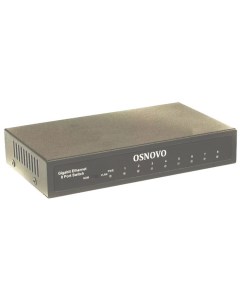 Коммутатор SW 70800 Gigabit Ethernet на 8 RJ45 портов Порты 8 x GE 10 100 1000Base TX Osnovo
