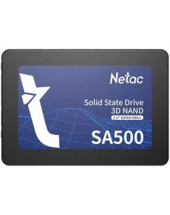 Накопитель SSD 2 5 NT01SA500 2T0 S3X SA500 2TB SATA 6Gb s 530 475MB s MTBF 1 5M 960 TBW Netac