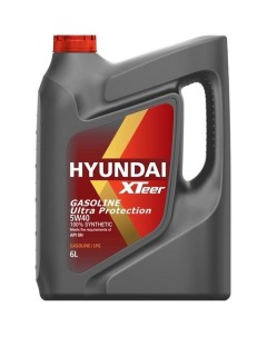 Моторное масло XTeer Gasoline Ultra Protection 5W 40 6л синтетическое Hyundai