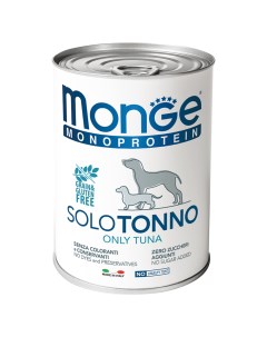 Корм для собак Dog Monoproteico Solo тунец 400 г Monge