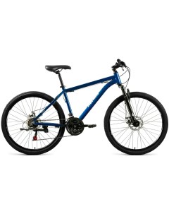 Велосипед 26 Disc 2021 рост 17 темно синий серебристый Altair