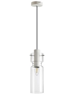 Подвесной светильник PENDANT белый прозрачный металл стекло E27 1 40W Odeon light