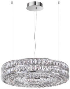 Подвесная люстра  ODL24 479 хром/металл/хрусталь LED 52W 4000K 2971Лм кольцо Odeon light