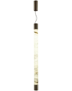 Подвесной светильник Marbella темная 6686 25L брашированная латунь металл алебастр IP20 LED 25W 3000 Odeon light