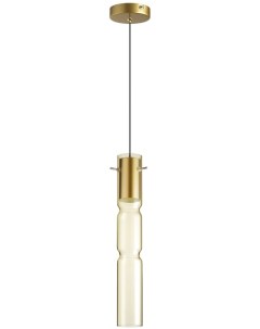 Подвесной светильник  PENDANT золотой/янтарный/металл/стекло LED 5W 3000K Odeon light