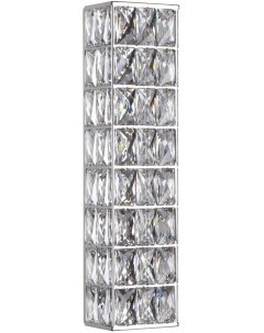 Настенный светильник хром металл хрусталь LED 9W 4000K 508Лм Odeon light