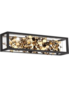 Настенный светильник черный золото металл металл LED 1 17W 4000K Odeon light