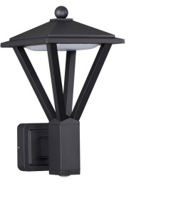 Уличный настенный светильник NATURE черный металл IP54 LED 15W 12W SMD LED 3W COB LED 4000K 220V Odeon light