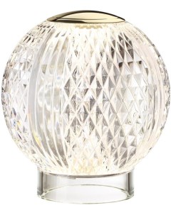 Настольная лампа золотой металл акрил LED 2W 4000K 180лм Odeon light
