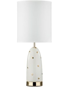 Настольная лампа MODERN золотой молочный белый металл керамика ткань E27 1 60W Odeon light