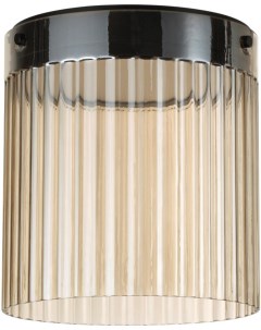 Потолочный светильник черный светл янтарный металл стекло LED 20W 4000К 2238Лм Odeon light