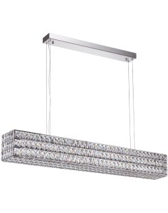 Подвесная люстра хром металл хрусталь LED 48W 4000K 2452Лм Odeon light