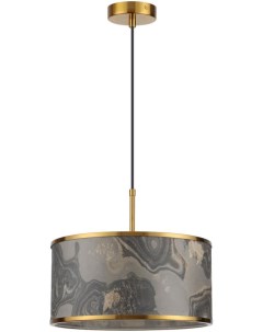 Подвесной светильник  античн.бронза/серо-беж./металл/натур.камен.шпон" E27 LED 1*10W" Odeon light