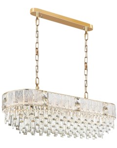 Подвесная люстра  золото/прозрачный/матовый/металл/хрусталь/стекло E14 14*40W Odeon light