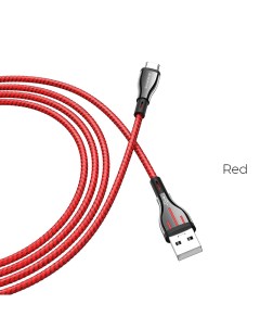 Кабель USB Type C m USB 3A 1 2м красный Highway BU23 Borofone