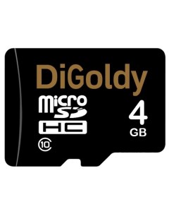 Карта памяти 4Gb microSDHC Class 10 адаптер Digoldy